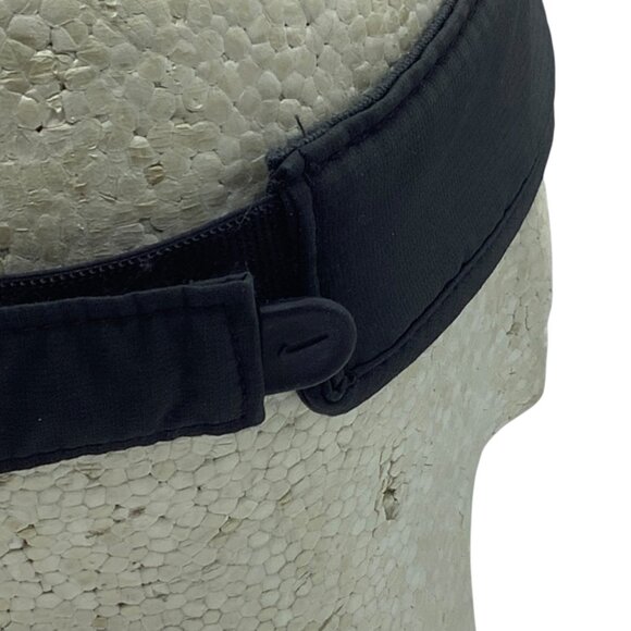 Nike Golf Black Visor Cap One Size Adjustable Strap Tennis Pickleball - Picture 5 of 7